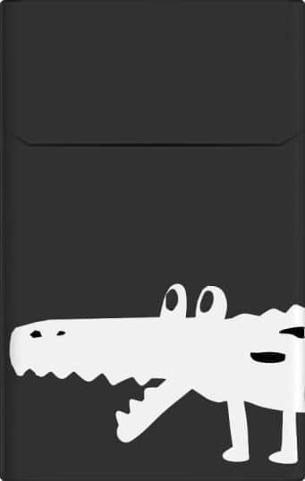 a pack of cigarettes with crocodile front